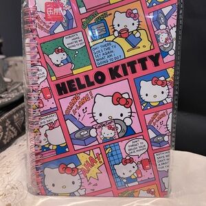 Sanrio Hello Kitty Comic Style Notebook - Pink, Blue, Yellow